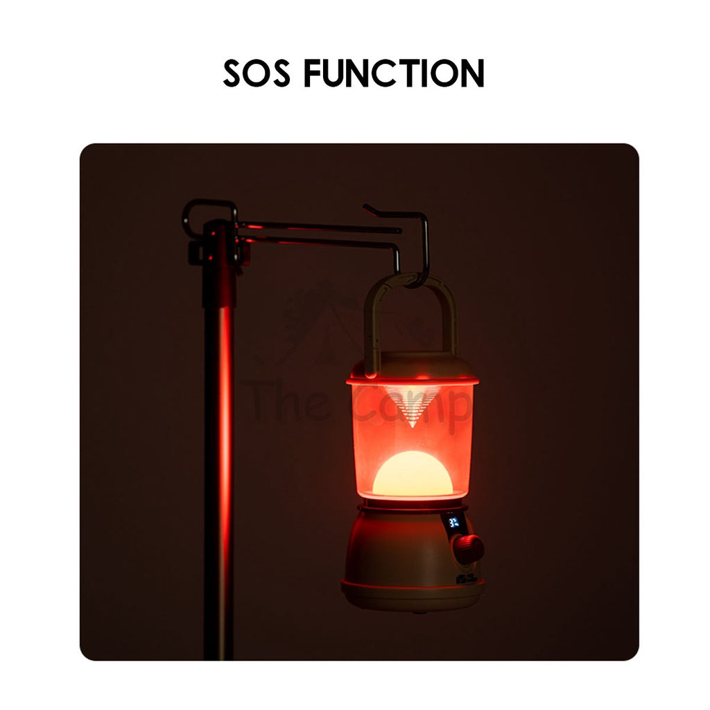Mobi Garden Super Bright 3 Color Mode Stepless Dimming LED Hanging Table Lamp Camping Light Outdoor USB Hiking Fishing