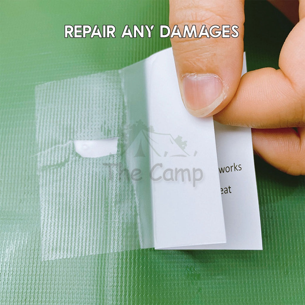 DIY Repair TPU Tape Export Thick Quality Pembaiki Tent Tarp Flysheet Patch Pool Kolam Bocor Air Bed Camping