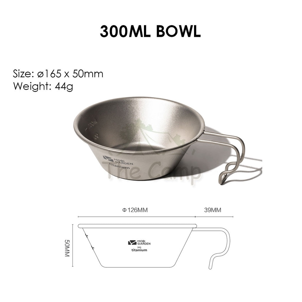 Mobi Garden Titanium Series Product Cup Bowl Cutlery Set Fork Spoon Knife Cookware Utensil
