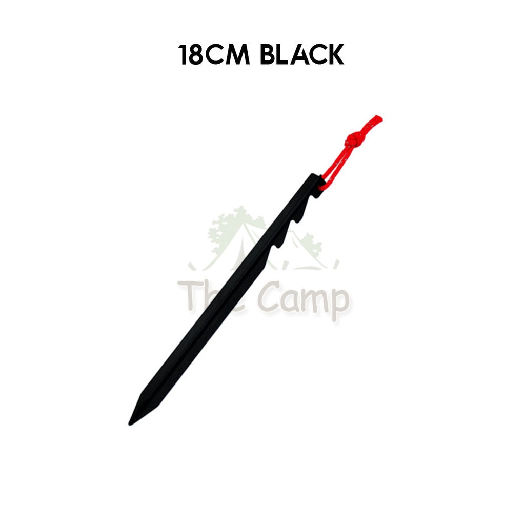 Aluminium Alloy Tent Peg 18cm 23cm with Rope Sand Hexagon Ultralight Stake Camping Sand Flysheet Nail Tarp Awning Beach