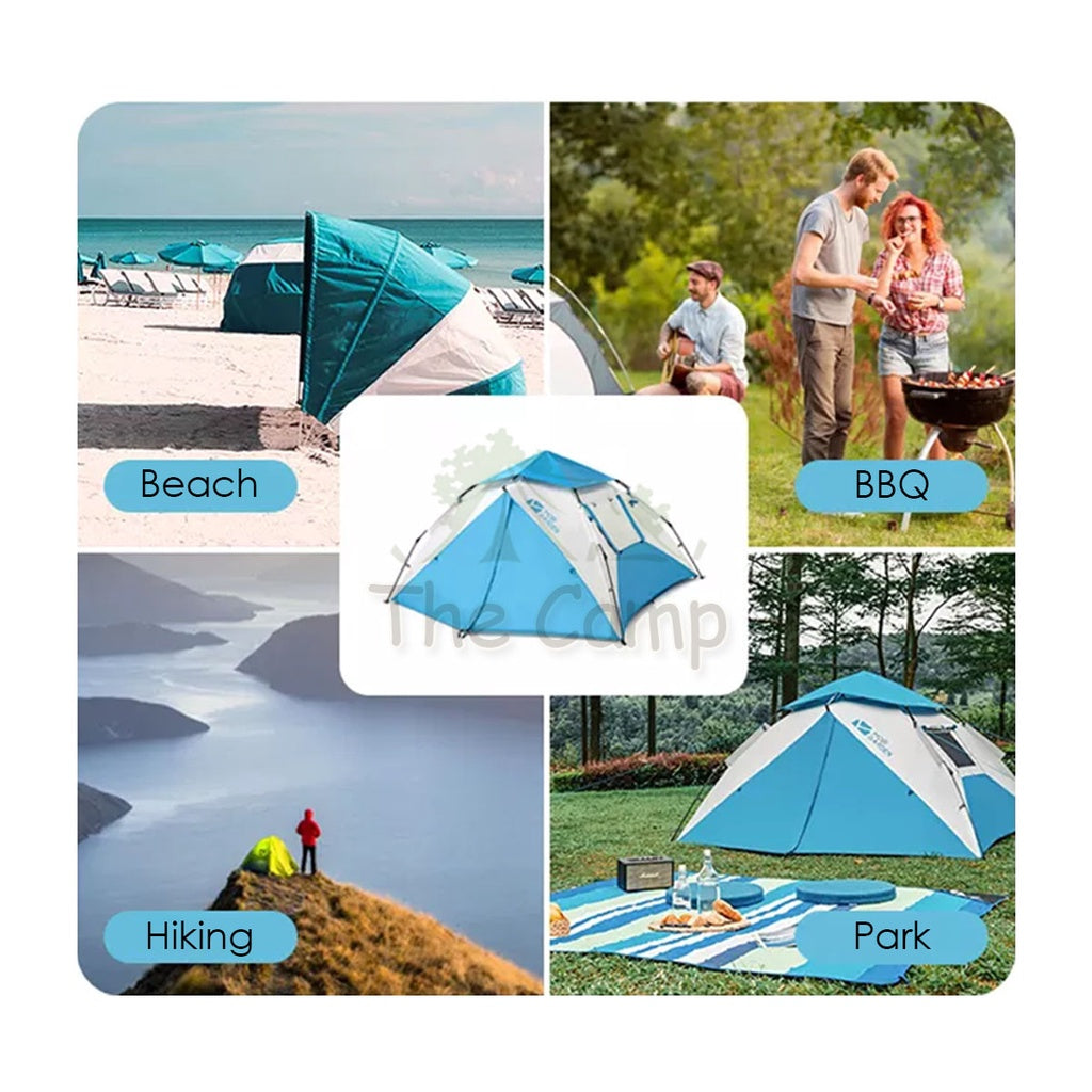 Mobi Garden Camping Automatic Anti Rainstorm Tent Large Space 2 3 4 People Quick Fast Rainproof Outdoor Tent Camp