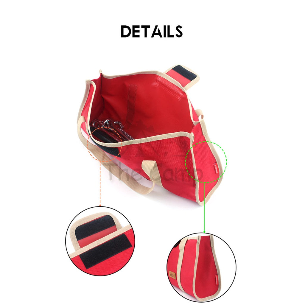 Multipurpose Peg Storage Bag Tool Equipment Outdoor Camping Canvas Large Size Hammer Nail Bags Tarp Paracord Rope
