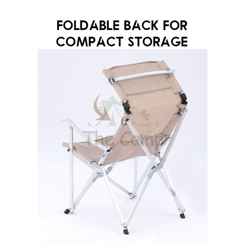 Naturehike Folding Chair Camping Highback Chair with Armrest Arm Rest Outdoor Foldable Aluminium Lightweight NH20JJ032