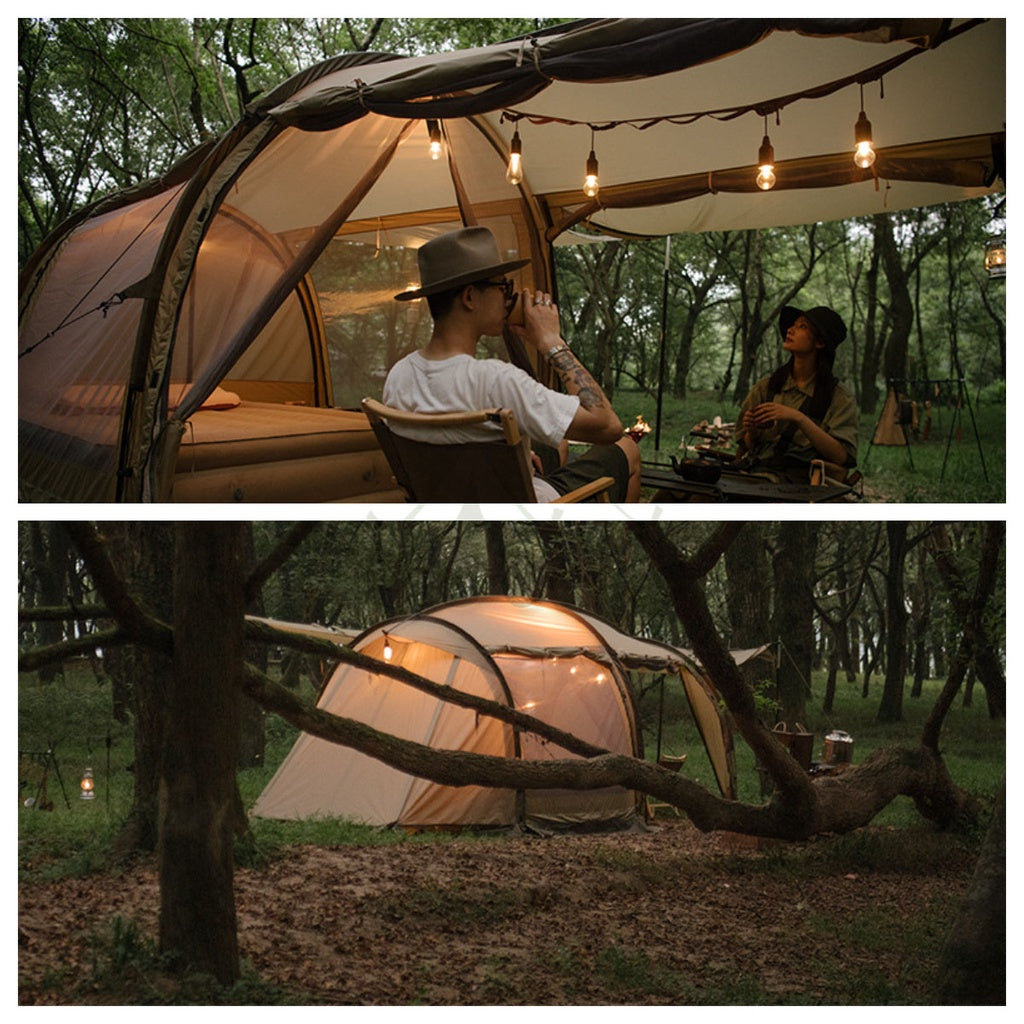 Naturehike Camping Pull Switch LED Light USB / AAA Battery Hanging Lantern Tent Lamp Portable Outdoor IP44 Waterproof