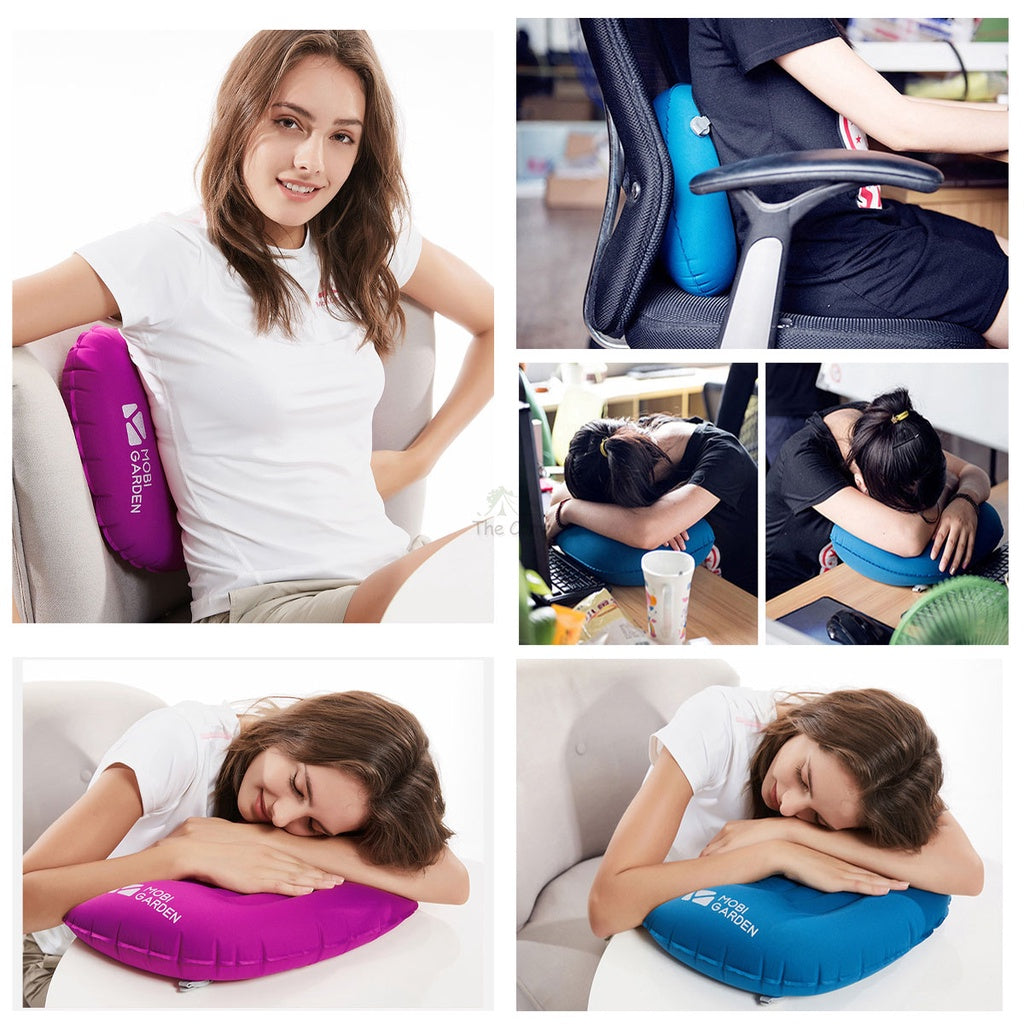 Mobi Garden Pillow Auto Inflate Camping Outdoor Bed Mattress Inflatable Foldable Sleeping Bag Family Naturehike