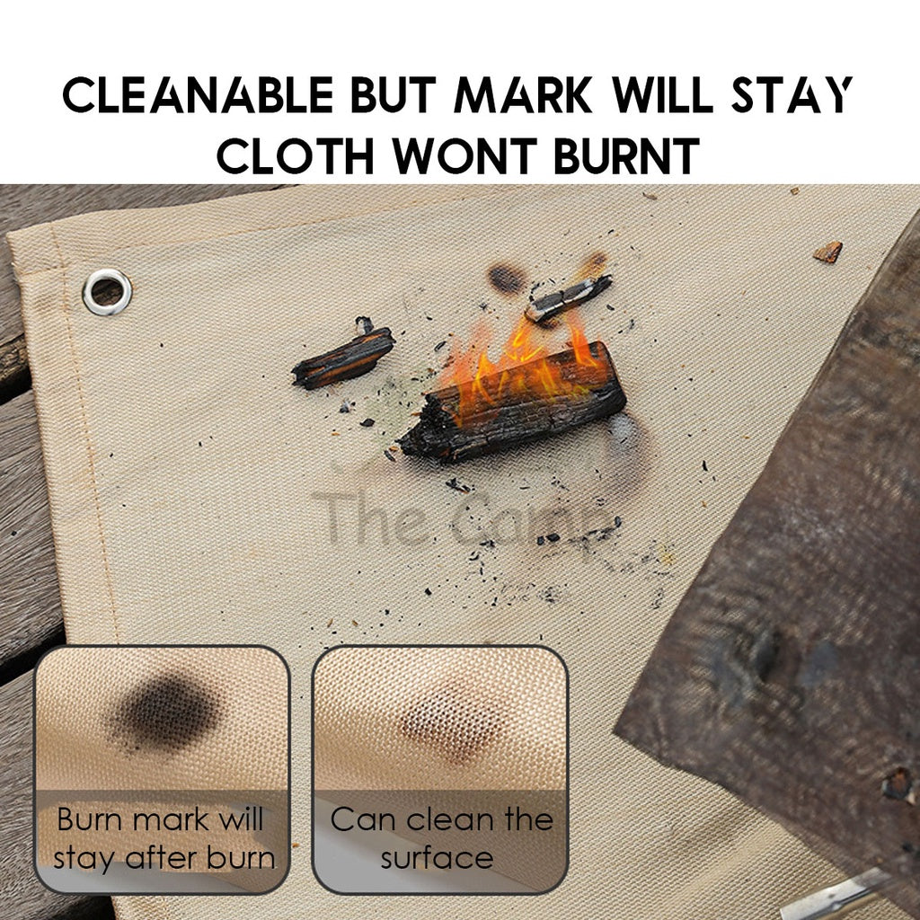 Outdoor Camping Fireproof Mat Cloth BBQ Fiberglass Fire Blanket Insulation Silicone Resistant Flame Retardant Fiber Glas
