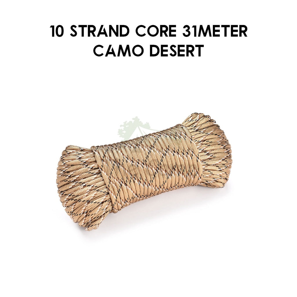 9 / 10 Strand Core 4mm 31m 100m Paracord Rope Parachute Cord Military Standard Lanyard Flysheet Tarp Tent Camping Survi