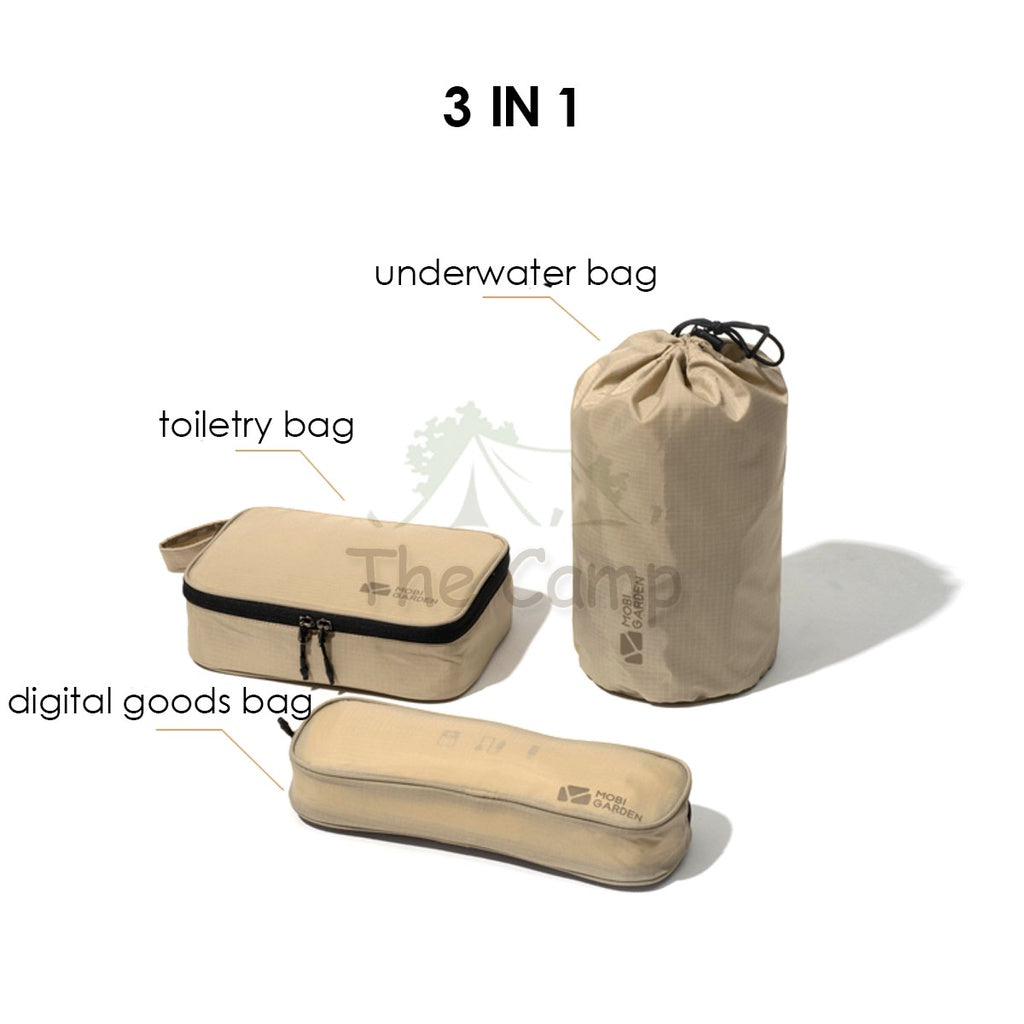 Mobi Garden Travel Bag Set Perfect for Travelling Camping Hiking Storage Set Tent Nail Peg Flysheet Table Chair Pole