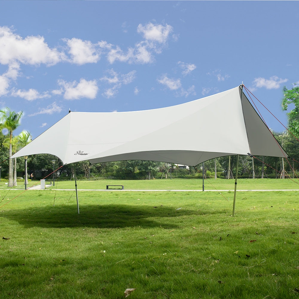 VIDALIDO Monster Tarp Flysheet Silver Coating Black Coated Camping Waterproof Shelter Tent Awning