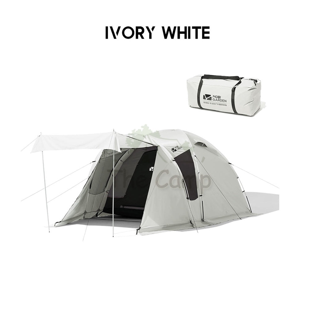 Mobi Garden Back Room Tent 1 Hall 1 Room Large Space 4 5 6 People Quick Fast Rainproof Outdoor Camping Browns Naturehike