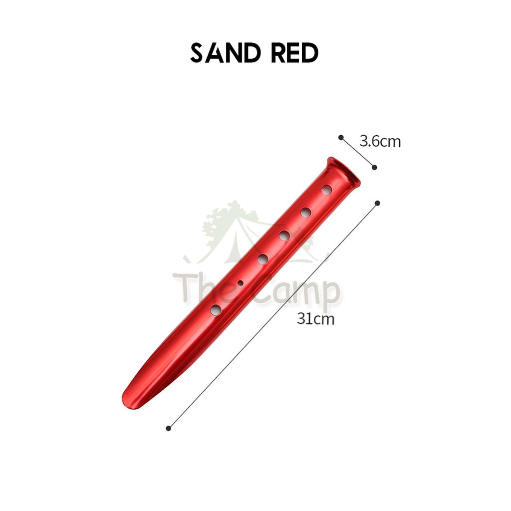 Aluminium Alloy Tent Peg 18cm 23cm with Rope Sand Hexagon Ultralight Stake Camping Sand Flysheet Nail Tarp Awning Beach