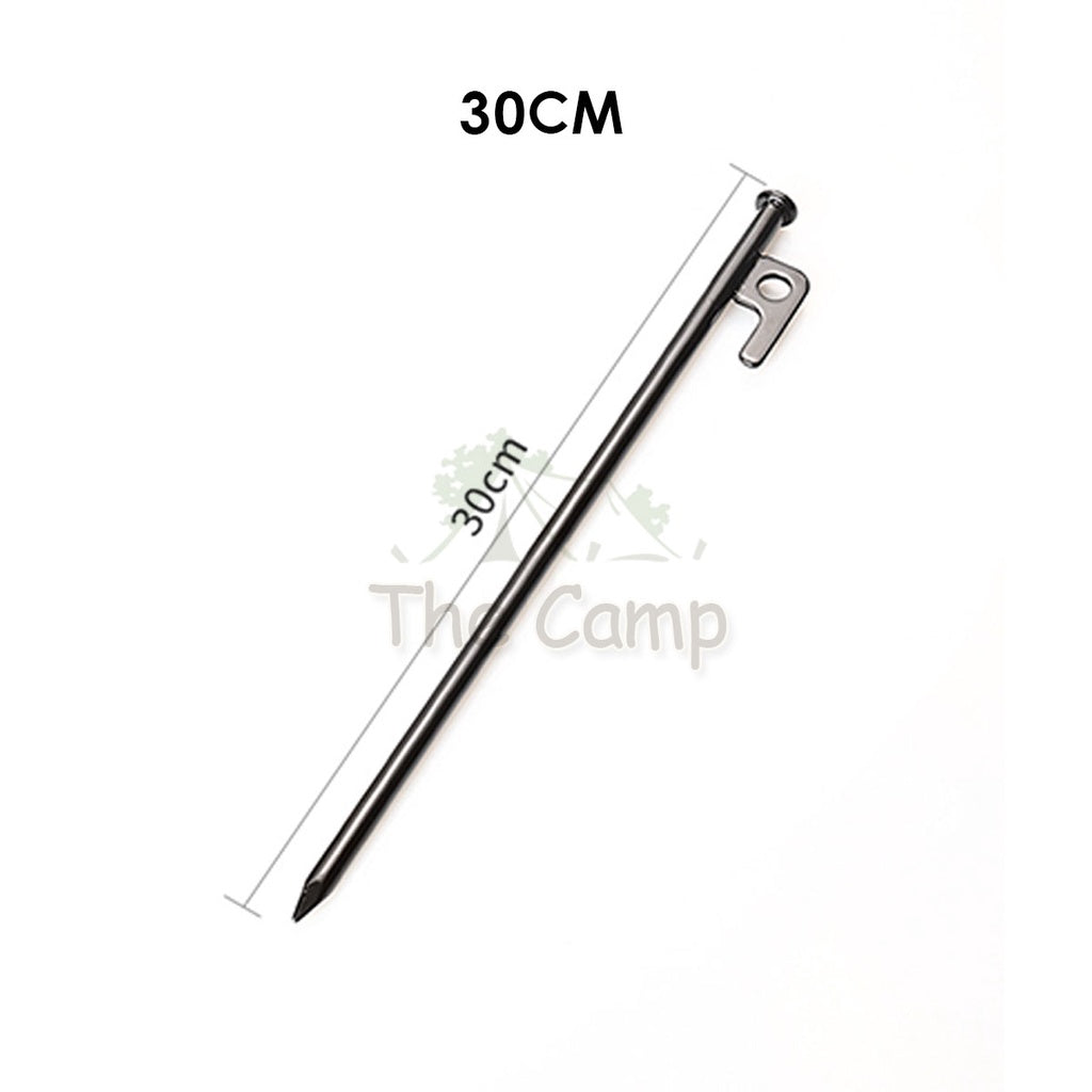 Camping Tent Steel Nail Peg and Pole Holder for Flysheet Tarp 20cm 30cm 35cm 40cm Awning Canopy Support Anchor