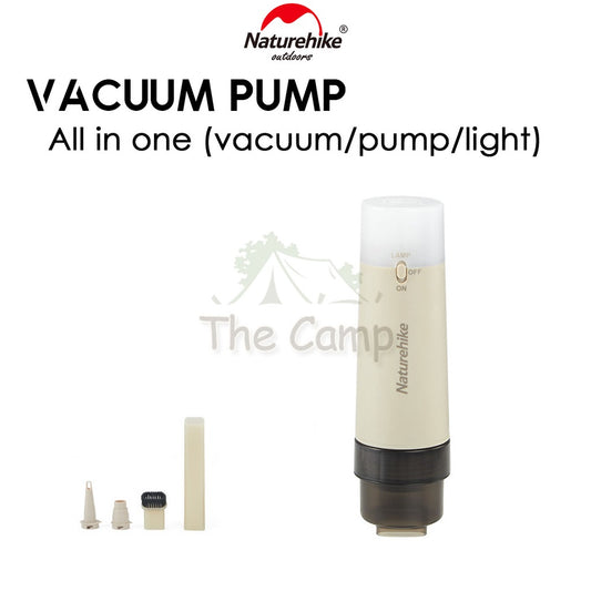 Naturehike Car Vacuum Cleaner Air Pump Light Power Bank Inflate or Deflate Multipurpose Multifunctional Tent Flysheet LE