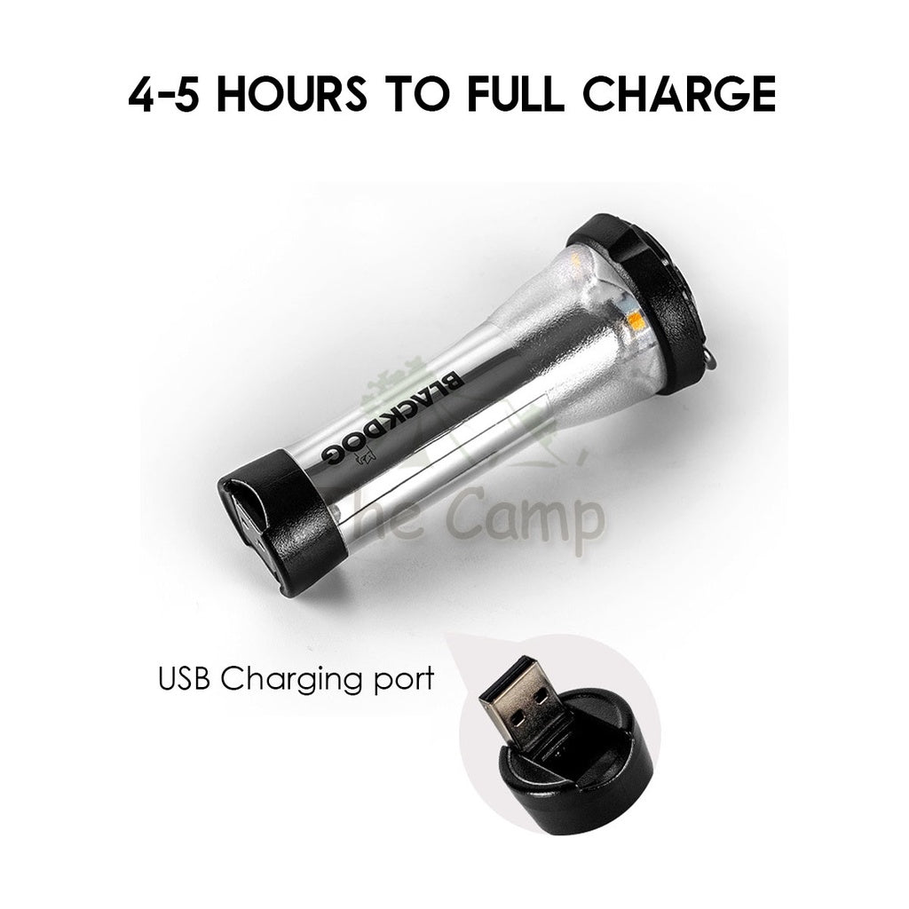 Blackdog Outdoor Camping Lighthouse Atmosphere LED Latern Torch Light Portable Rechargeable Black Reflector Goal Zero