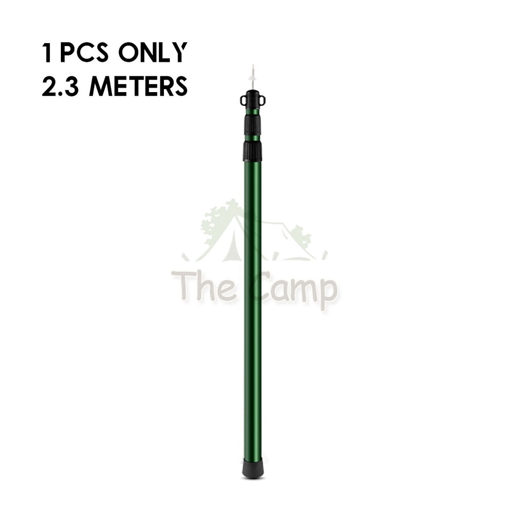 Camping Adjustable Rod for Flysheet Tarp Tent Camp Bag Hiking Family 2.3 3.0 2 3 m Support Pole with Bag Retractable