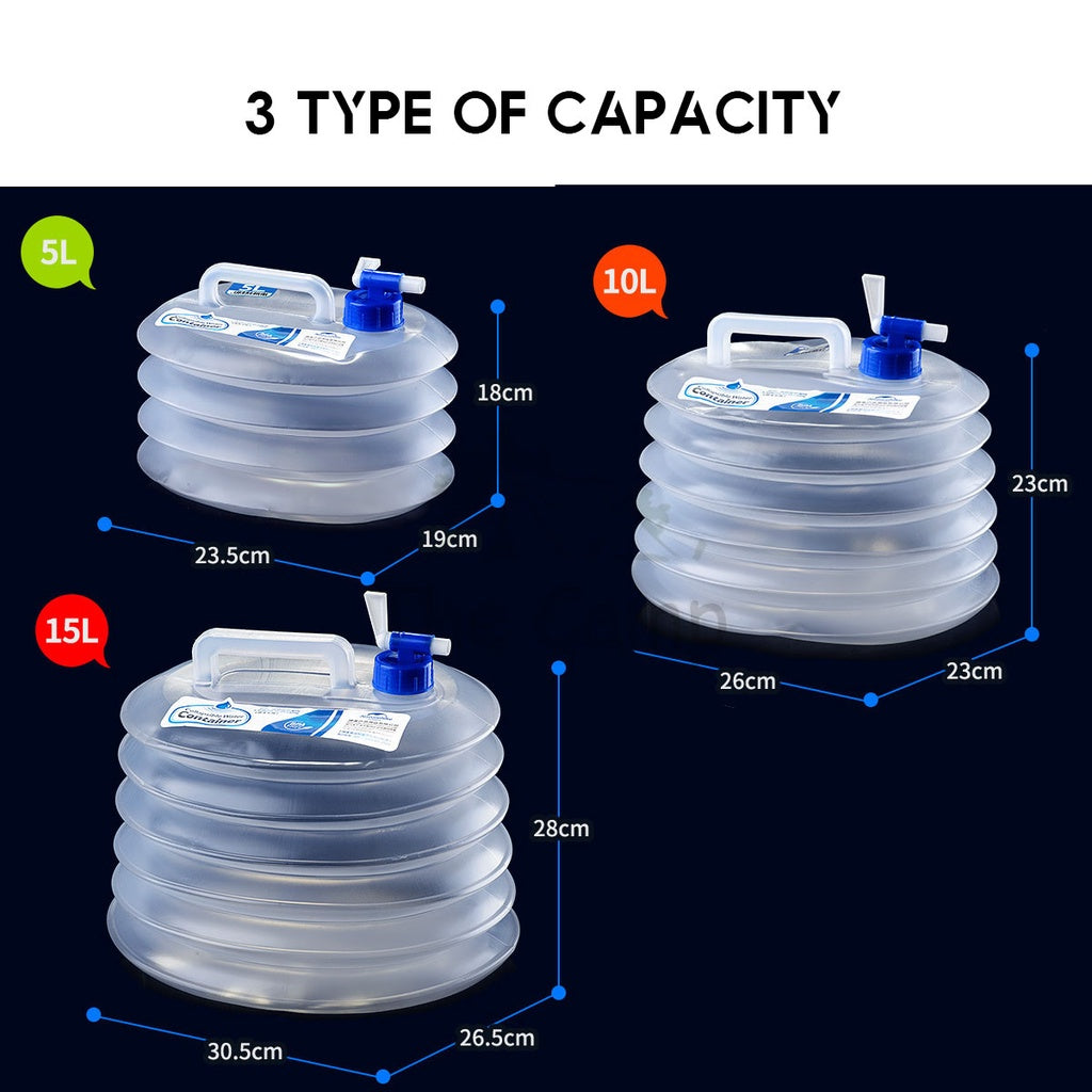 Naturehike Folding Collapsible Water Bucket with Tap Picnic Hiking Camping Container Tent Mobi Garden Travel Fishing