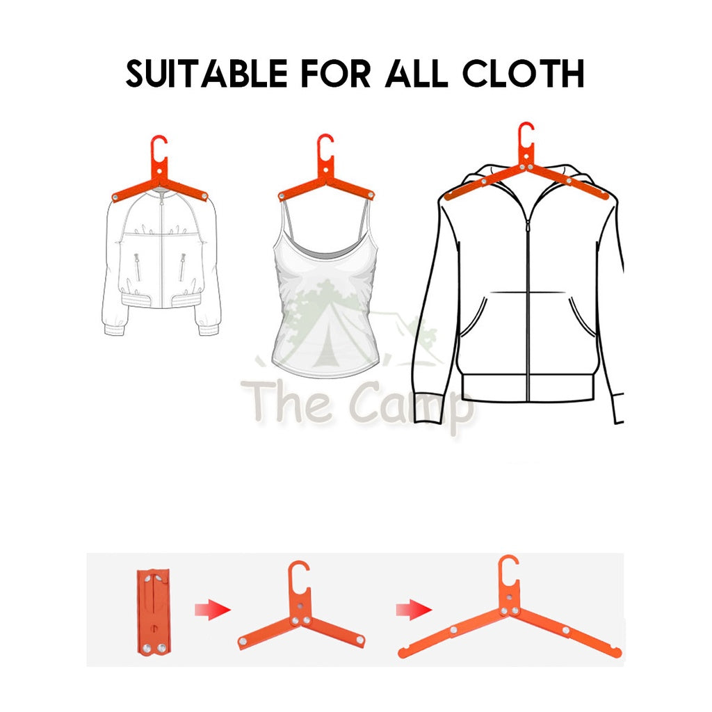 Camping Foldable Outdoor Clothes Hanger Aluminum Cloth Portable Hiking Table Chair Flysheet Tarp Bag Pole Nail Peg Black