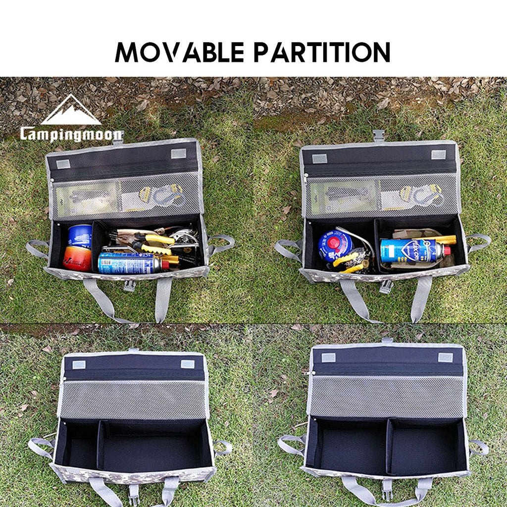 Multipurpose Camping Tool Bag Hammer Nail Tent Peg Portable Outdoor Multifunction Foldable Camo