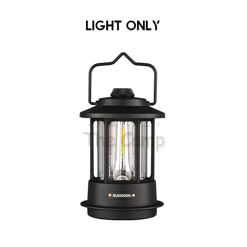 Blackdog Outdoor Camping Atmosphere Light LED Latern Portable Rechargeable Black Tent Flysheet Rope Nail Peg Pole Bed