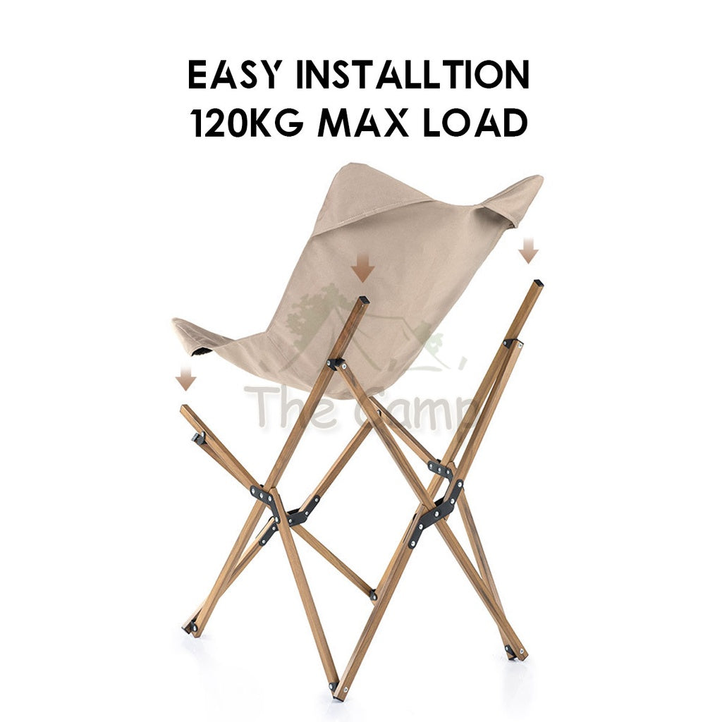 Naturehike Folding Chair Wood Finishing Outdoor Portable Foldable Camping Moon Chair Aluminium Alloy MW01 NH19Y001-Z