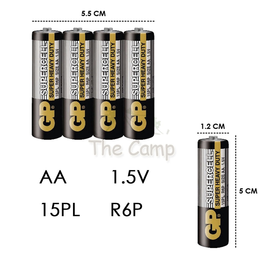 GP Supercell Super Heavy Duty AA Battery AAA Battery Double A 1.5V