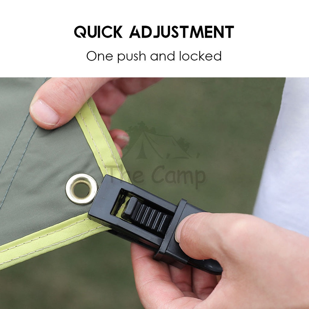 Heavy Duty Flysheet Clip Tarp Clip Tent Crocodile Clip Shark Clamp Outdoor Tarpaulin Clips Awning Paracord Rope
