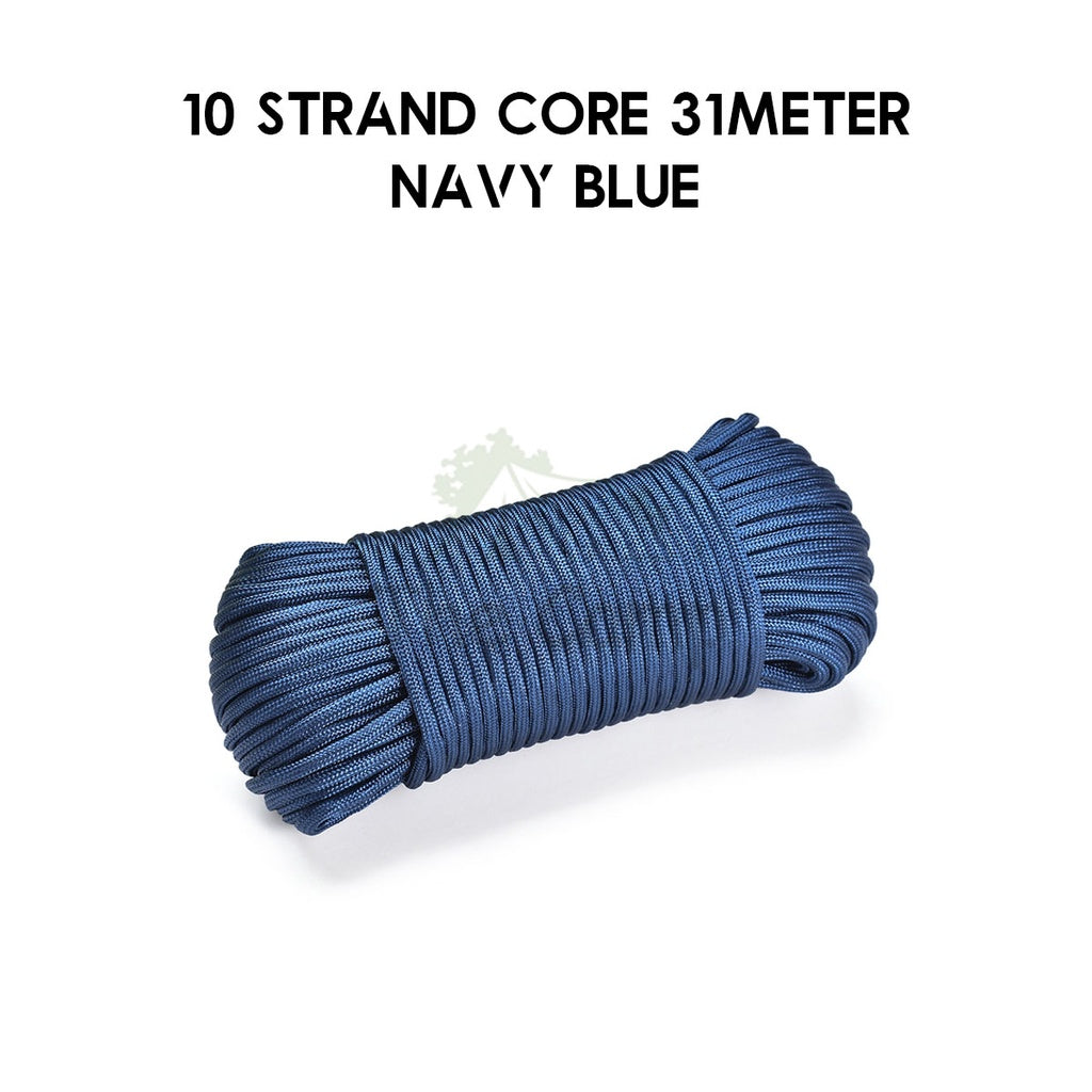 9 / 10 Strand Core 4mm 31m 100m Paracord Rope Parachute Cord Military Standard Lanyard Flysheet Tarp Tent Camping Survi
