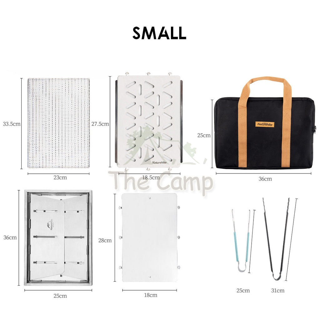 Naturehike Stainless Steel BBQ Grill IGT Module Modular Outdoor Camping Portable Folding Stove Picnic