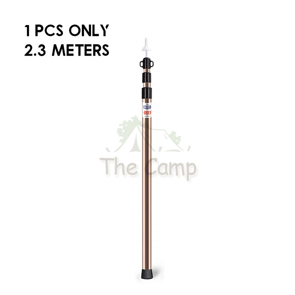 Camping Adjustable Rod for Flysheet Tarp Tent Camp Bag Hiking Family 2.3 3.0 2 3 m Support Pole with Bag Retractable
