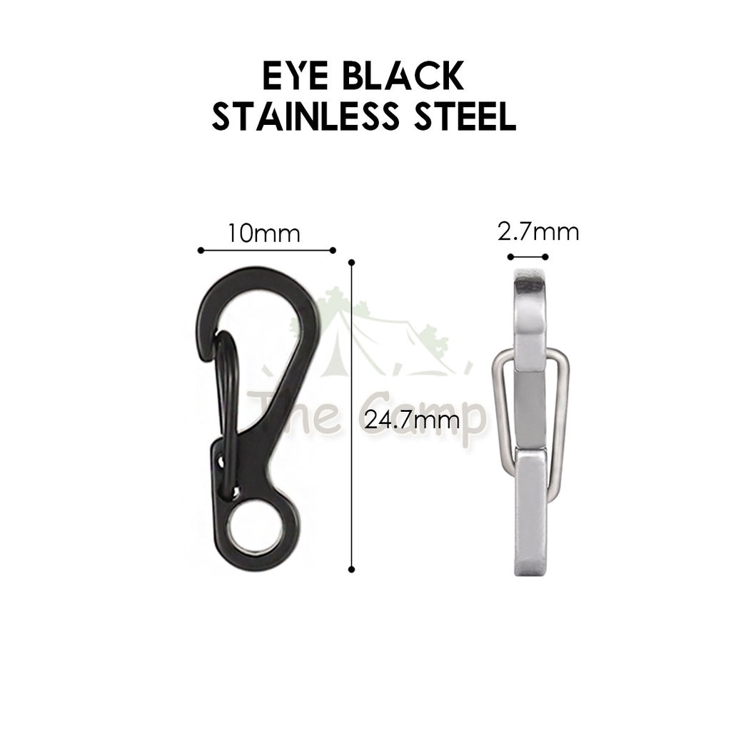 Carabiner D Shape S Shape Aluminium Stainless Steel Buckle Clip Key Chain Outdoor Camping Paracord Spring Keyring Hook
