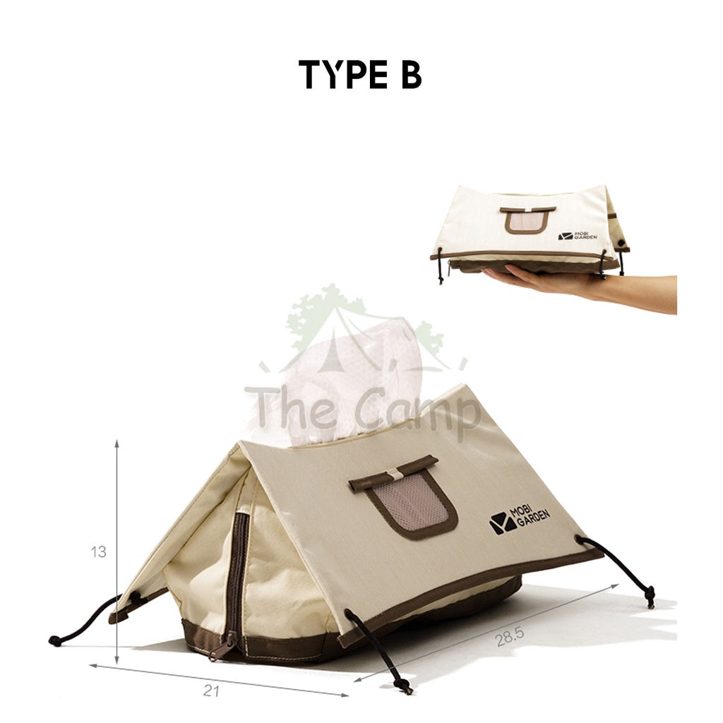 Mobi Garden Tissue Box Cotton Waterproof Exquisite Shape Tent Paper Roll Camping Picnic Hiking Cute Design Naturehike