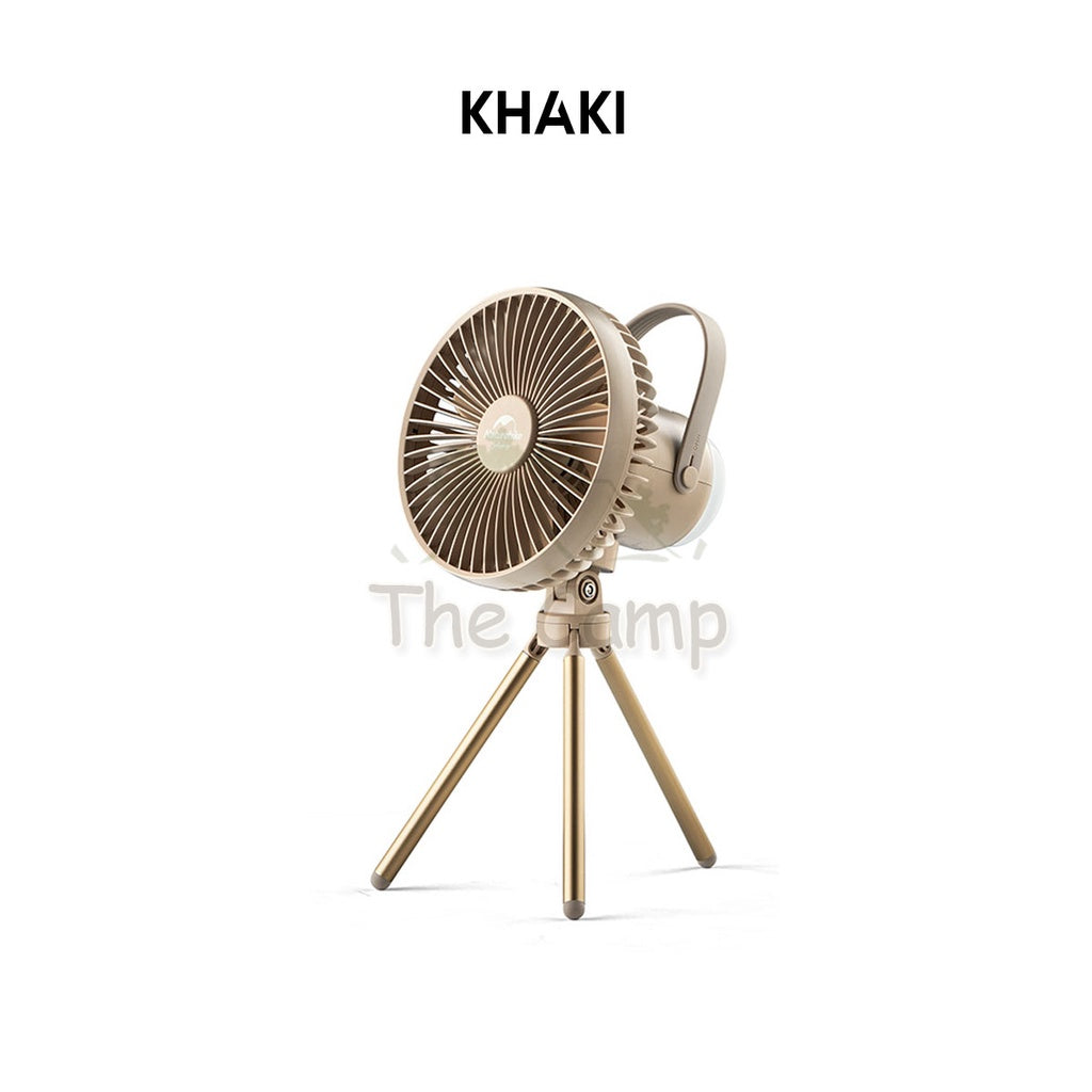 Naturehike Outdoor Multifunctional Portable Camping Fan with Magnetic LED Light Tripod Hanging Chair Tent Table Flysheet