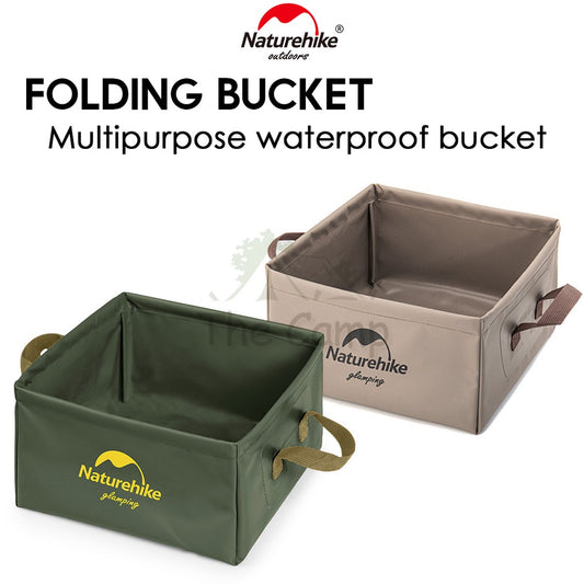 Naturehike Camping Foldable Water Bucket Portable Waterproof Square 13 L Litre Outdoor Gear Equipment Mobi Garden