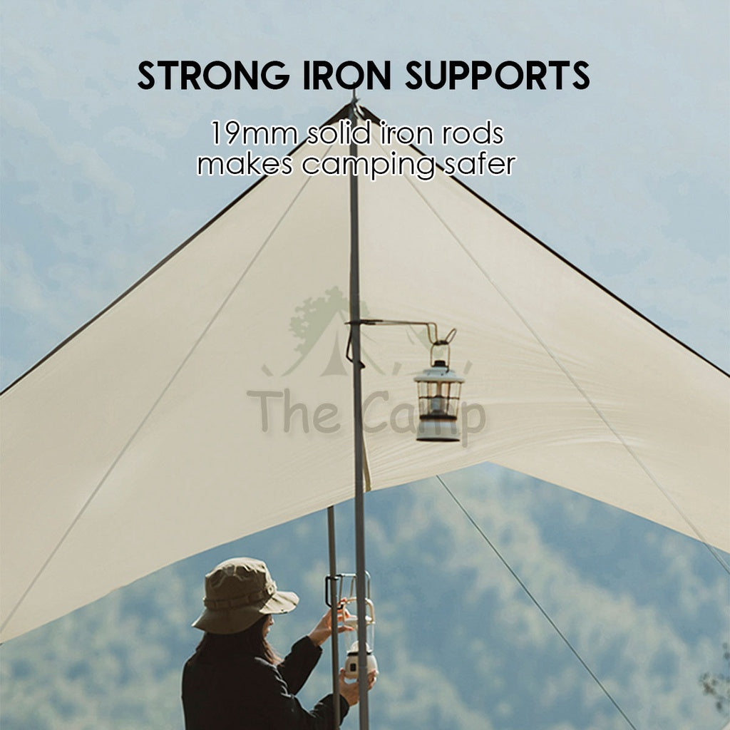 Mobi Garden Camping Flysheet Tarp Silver Coated UV Block Sunscreen Tent Canopy Outdoor Gear Equipment Family Naturehike