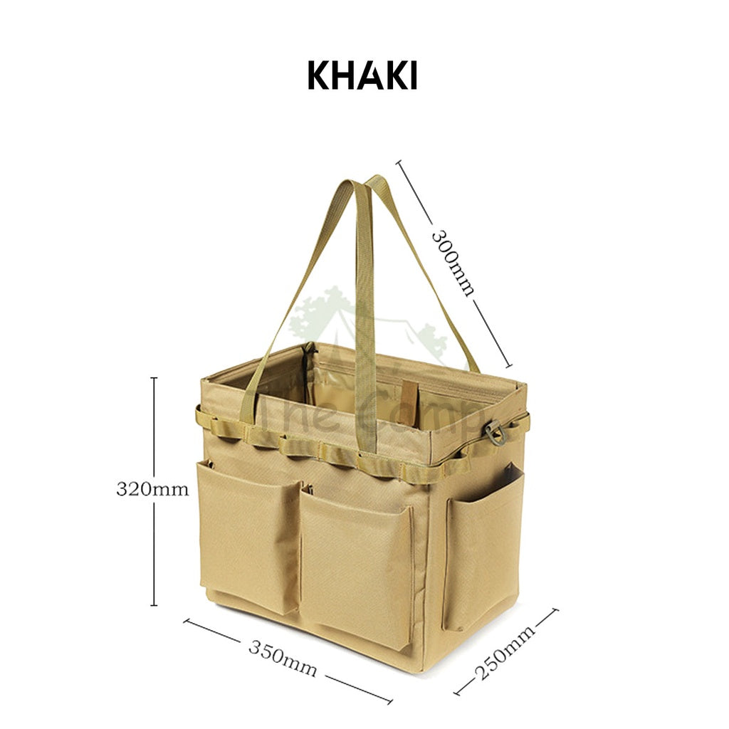 Outdoor Camping Storage Bag Big Capacity Heavy Duty Standable Reinforced Oxford Cloth Hiking Travelling Fishing