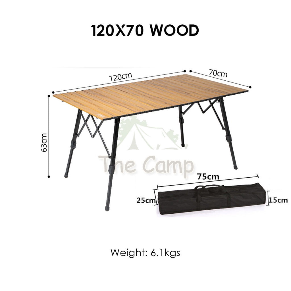 Outdoor Adjustable Height Folding Aluminium Table Portable All Terrain Foldable Camping Picnic Nail Flysheet Tent Peg
