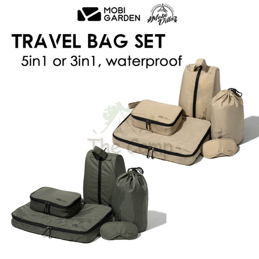 Mobi Garden Travel Bag Set Perfect for Travelling Camping Hiking Storage Set Tent Nail Peg Flysheet Table Chair Pole