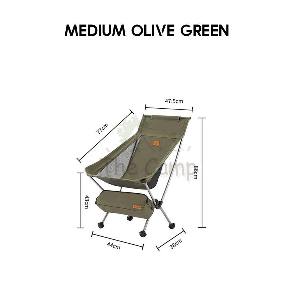 Naturehike 2024 UPGRADED Portable Moon Chair with Head Rest Outdoor Folding Foldable Camping CNK2350JJ017 CNK2350JJ018