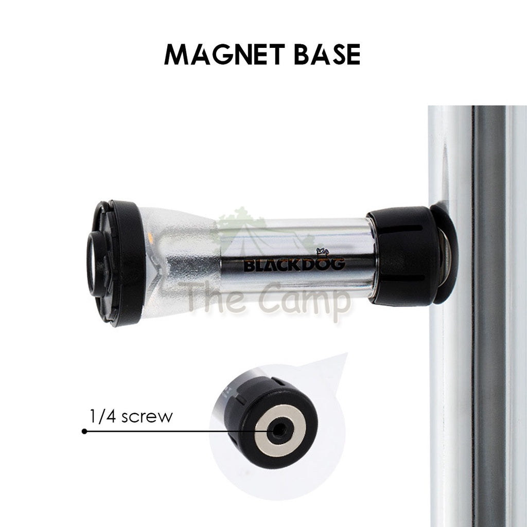 Blackdog Outdoor Camping Lighthouse Atmosphere LED Latern Torch Light Portable Rechargeable Black Reflector Goal Zero