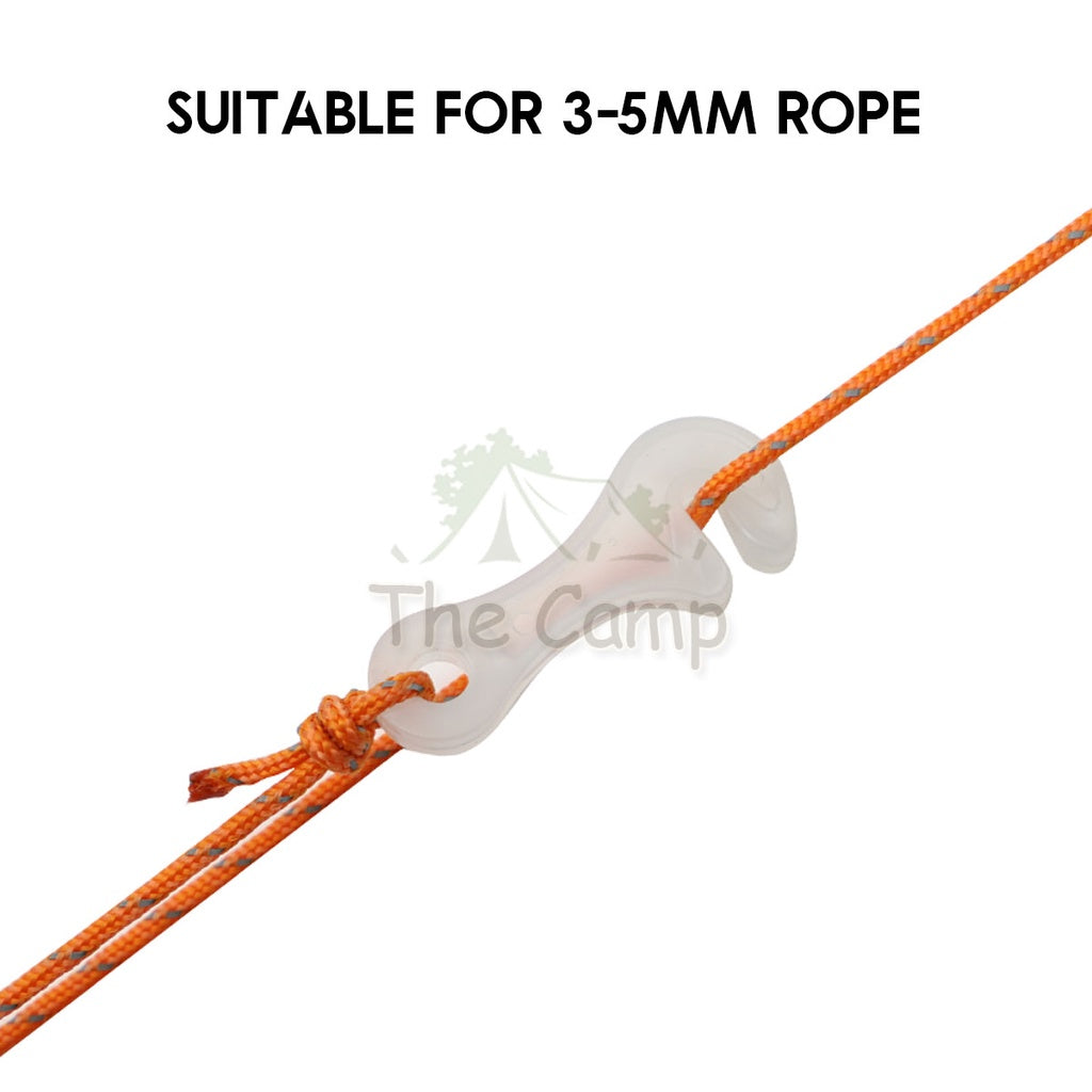 Camping Glow In The Dark Rope Tensioner String Guard Luminous Fluorescent Hanging Warning Safety Light Peg Nail Tent