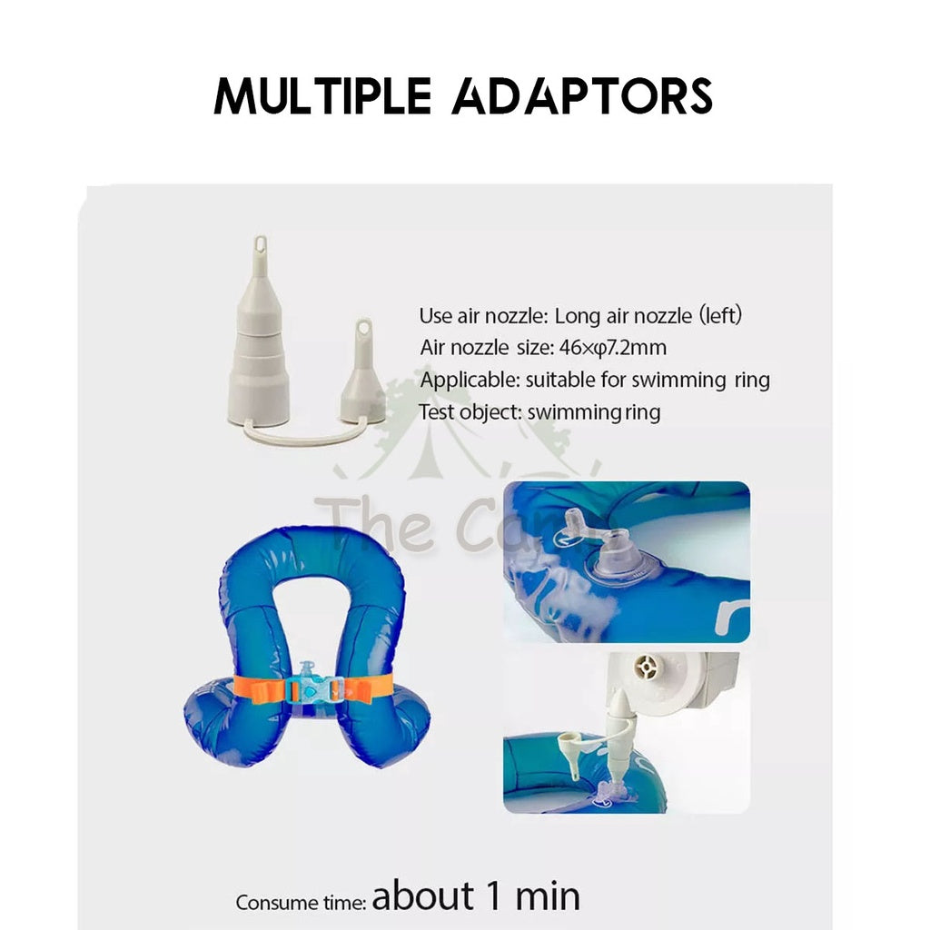 Naturehike Inflate Deflate Air Pump Portable Camping Bed Built in Battery Mattress Tent Flysheet Tarp Table Chair Bag