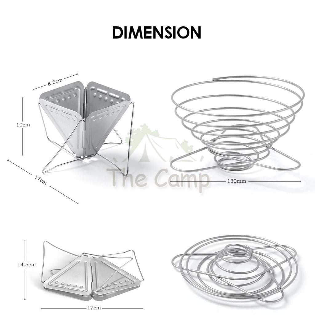 Portable Coffee Filter Dripper Holder Stainless Steel Outdoor Reusable Foldable Rack Camping Hiking Penapis