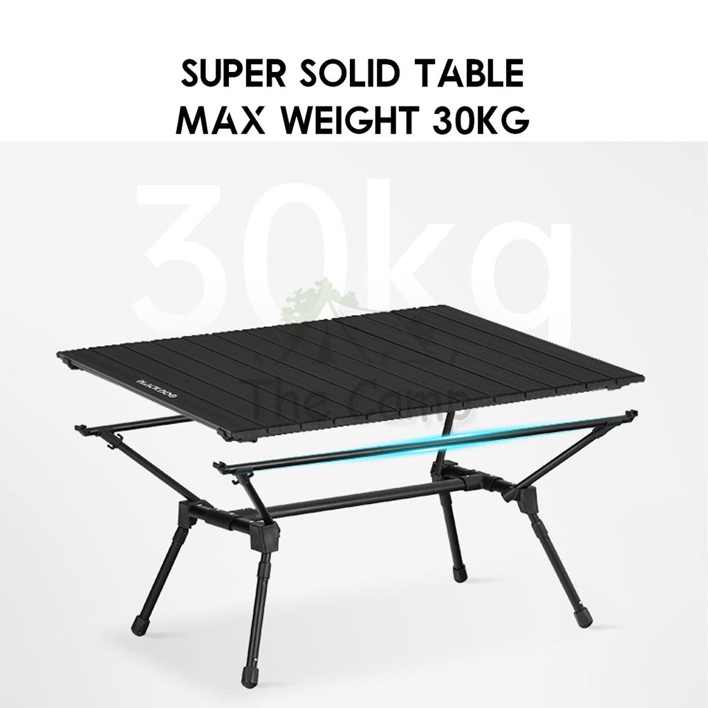 Blackdog Adjustable Aluminium Alloy Folding Table Foldable Wagon Table Top Tabletop Black Tent Pole Tarp Camping Chair