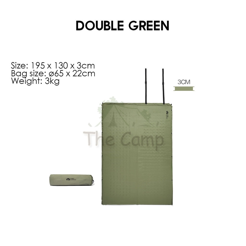 Mobi Garden Camping Auto Inflate Sponge Bed Mattress Inflatable Single Double Outdoor Foldable Family Naturehike
