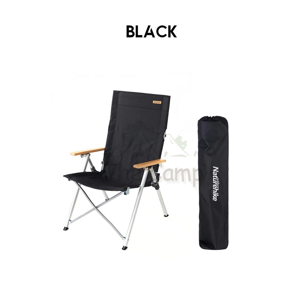 Naturehike Recliner Chair with Arm Rest Portable Adjustable Outdoor Camping Kerusi Healing High Back NH17T003-Y TY03