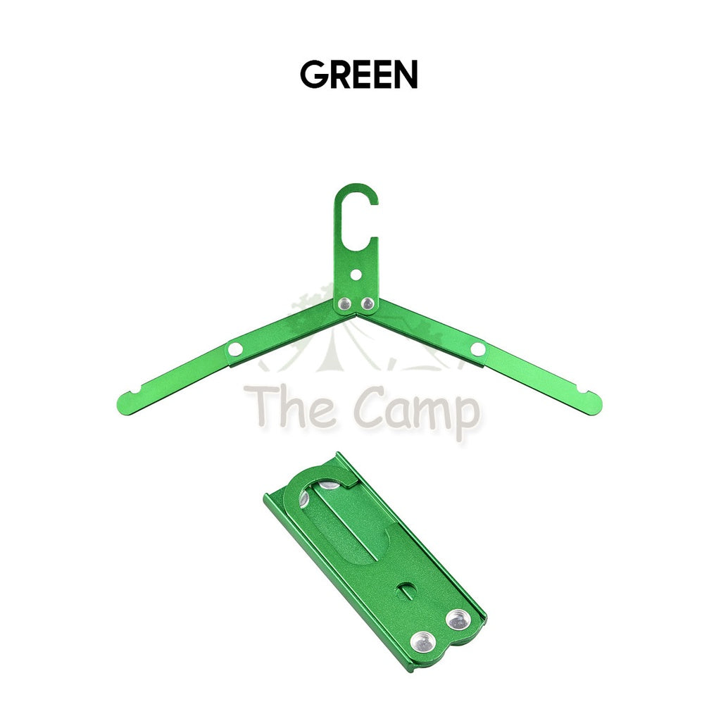 Camping Foldable Outdoor Clothes Hanger Aluminum Cloth Portable Hiking Table Chair Flysheet Tarp Bag Pole Nail Peg Black