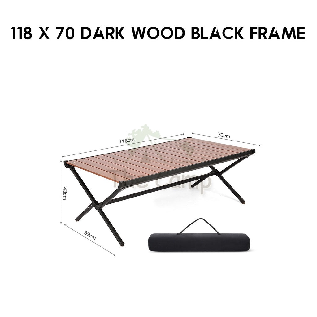 New 2022 Outdoor Folding Aluminium Table Portable Foldable Camping Picnic Nail Flysheet Tent Peg Pole Chair Big Black