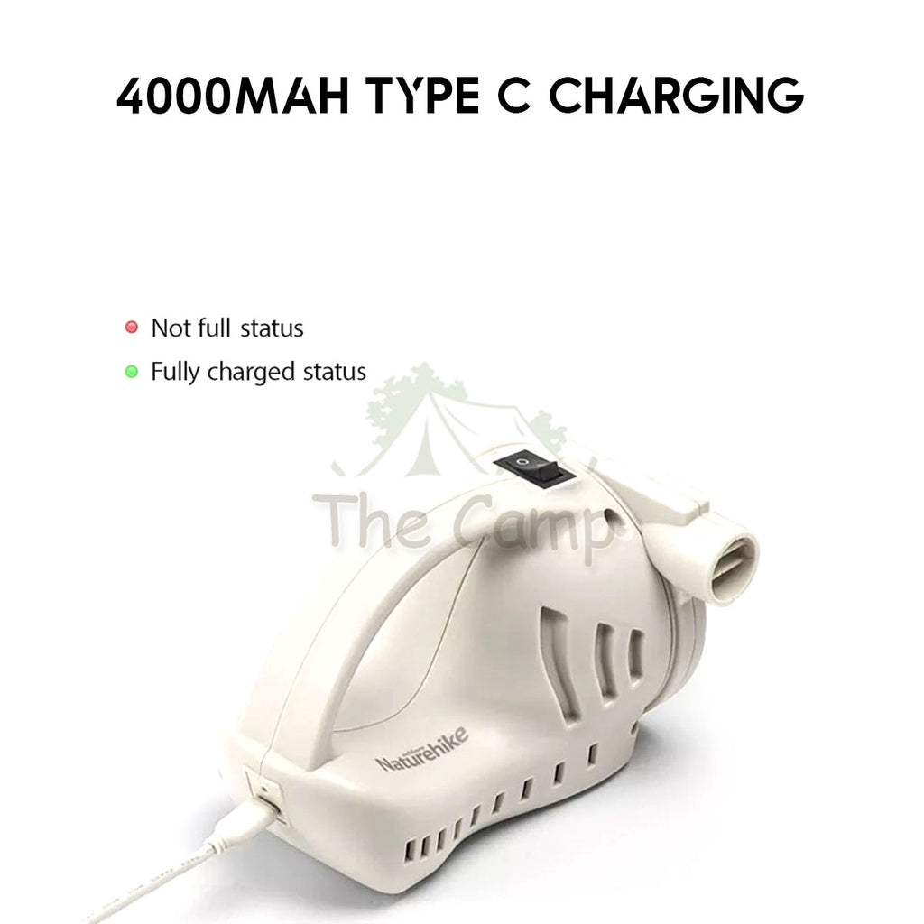 Naturehike Inflate Deflate Air Pump Portable Camping Bed Built in Battery Mattress Tent Flysheet Tarp Table Chair Bag