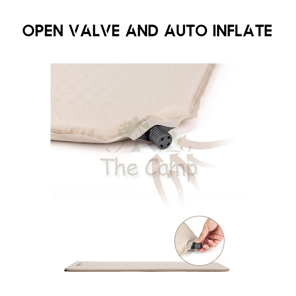 Naturehike Sponge Bed Mattress Auto Inflate 3cm / 6cm Self Inflatable Single Double Outdoor Camping Foldable NH20DZ002