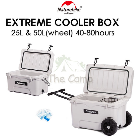 Naturehike Portable Extreme Cooler Box Ice Box Camping Outdoor Picnic Refrigerator Storage Box 25L 50L Freezer